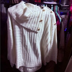 Elegant White Women's Sweater